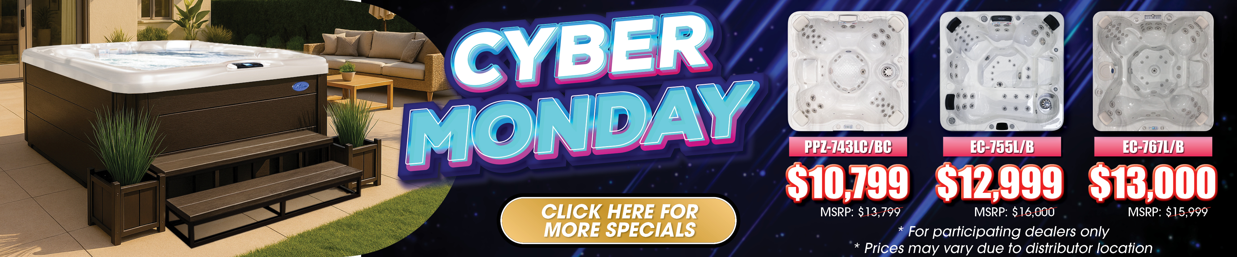 Calspas hot tub being used in a family setting - Decatur